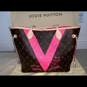 AUTH LV LIMITED PINK V NEVERFULL MM. “RARE!”